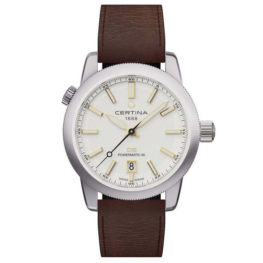 Часы Certina DS+ C041.407.19.031.01 — белый, металл сталь