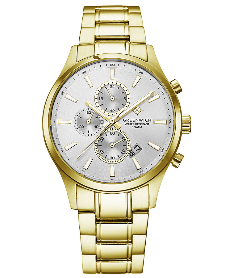 Часы Greenwich Navigator GW 053.20.33 — мужские, серебристый