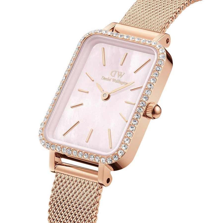Часы Daniel Wellington Quadro DW00100669 — кварцевые, сталь металл