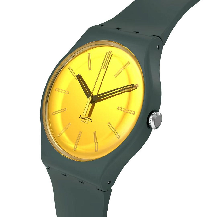Часы Swatch New Gent Biosourced SO29G103 — кварцевые, пластик