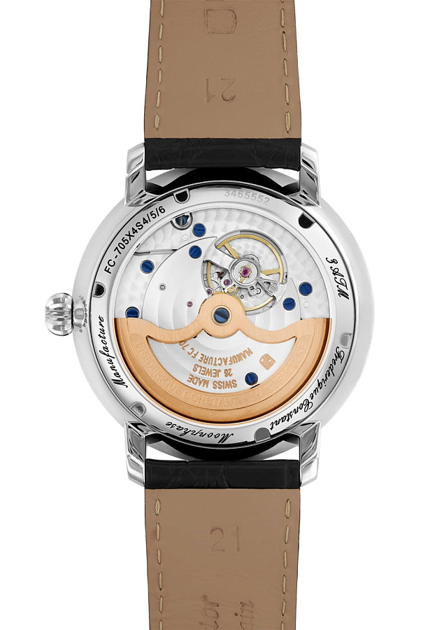 Часы Frederique Constant Slimline Moonphase Manufacture FC-705N4S6 — сталь металл, Швейцария