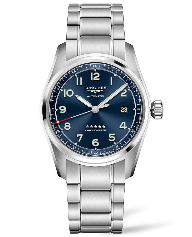 Часы Longines Spirit L3.810.4.93.6 — мужские, синий