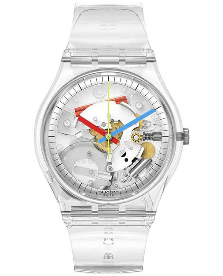 Часы Swatch Clearly New Gent SO29K100-S06 — мужские, прозрачный