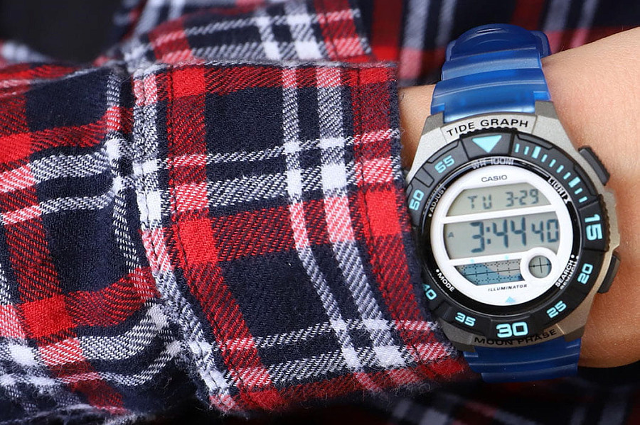 Часы Casio Collection LWS-1100H-2A — пластик, женские