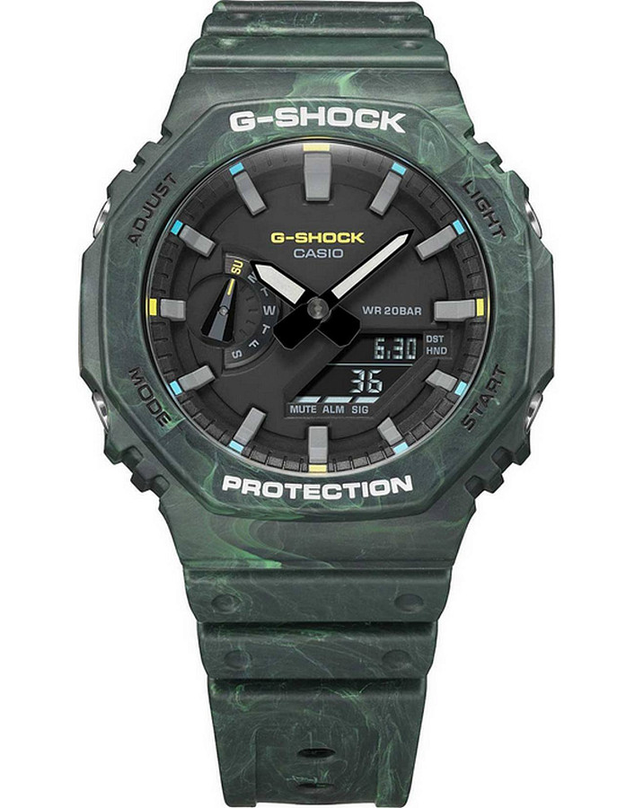 Часы Casio G-Shock GA-2100FR-3A — пластик, Япония