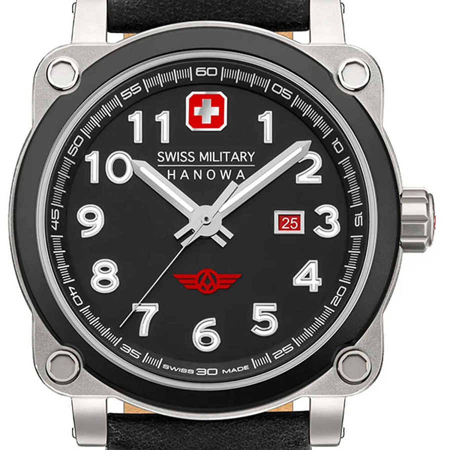 Часы Swiss Military Hanowa Aerograph Night Vision SMWGB2101302 — кварцевые, сталь металл