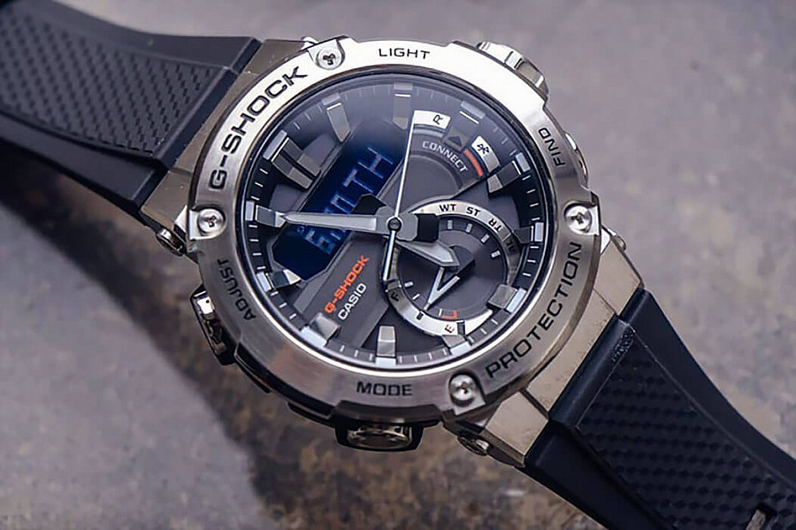 Часы Casio G-Shock GST-B200-1A — мужские, черный