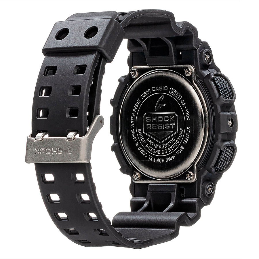 Часы Casio G-Shock GA-100C-1A3 — пластик, мужские