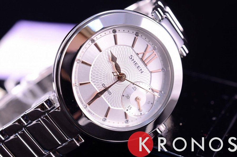 Часы Casio Sheen SHE-3050D-7A — металл, Япония