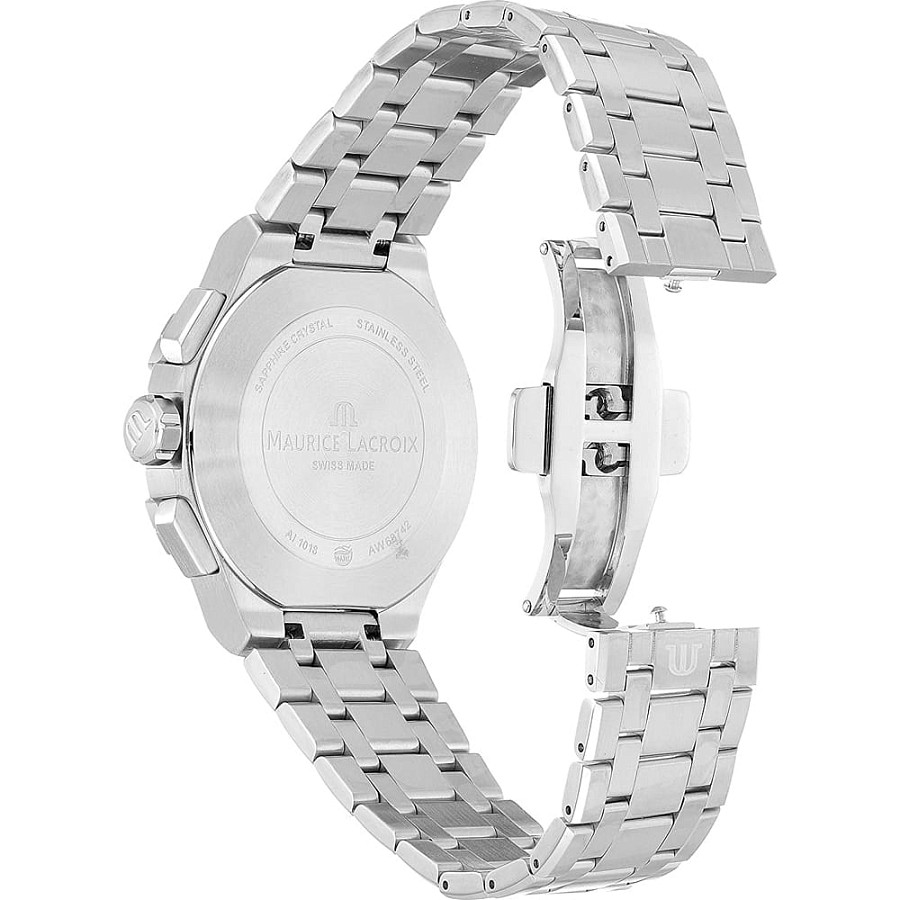 Часы Maurice Lacroix Aikon Chronograph AI1018-SS002-630-1 — кварцевые, металл сталь
