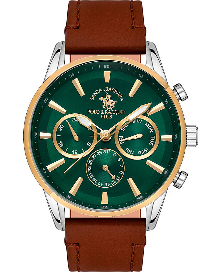 Часы Santa Barbara Polo & Racquet Club Legend SB.1.10419-7 — мужские, зеленый