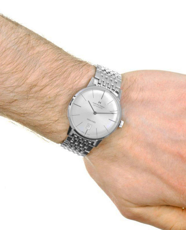 Часы Hamilton American Classic Intra-Matic Auto H38455151 — нержавеющая сталь, мужские
