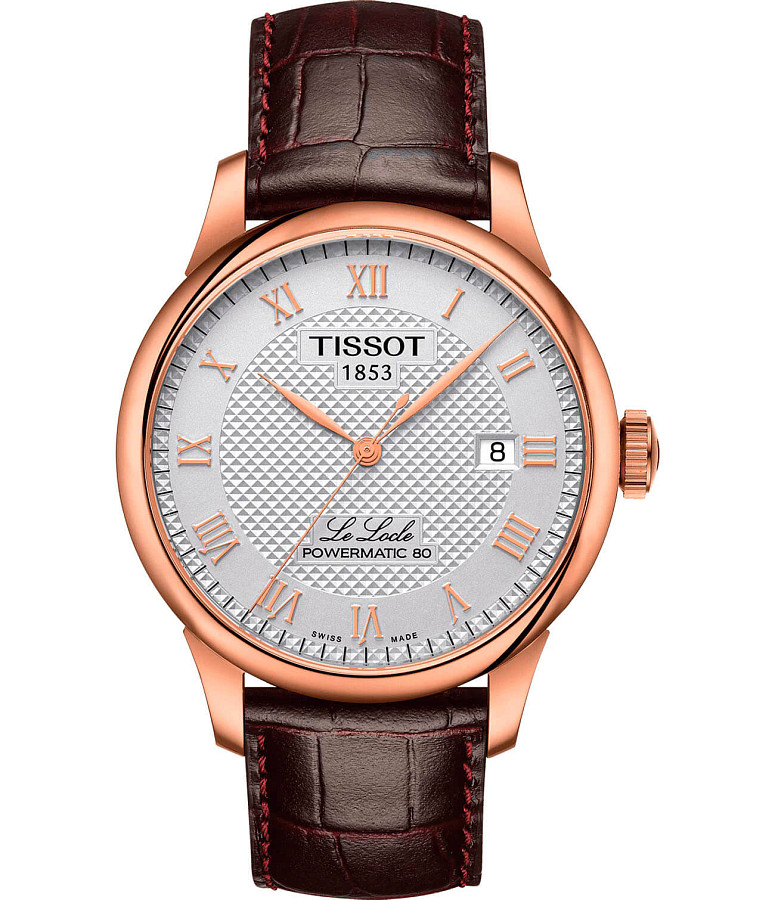 Часы Tissot Le Locle Powermatic 80 T006.407.36.033.00 — мужские, бежевый