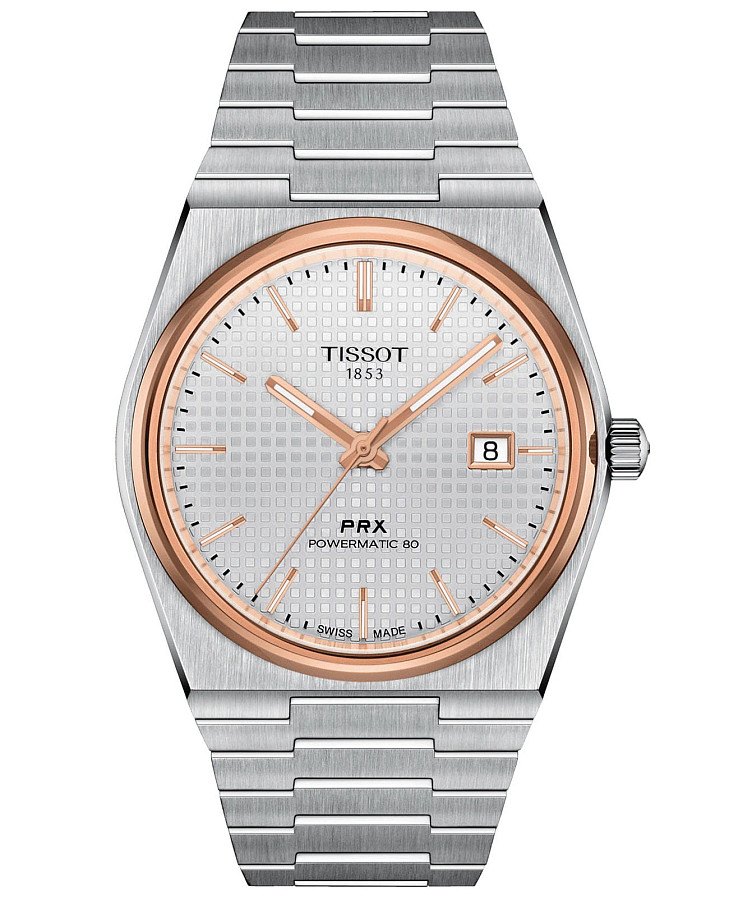 Часы Tissot PRX Powermatic 80 T137.407.21.031.00 — мужские, серебристый