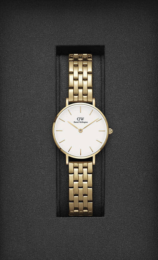 Часы Daniel Wellington Petite 5-Link Evergold DW00100614 — артикул DW00100614