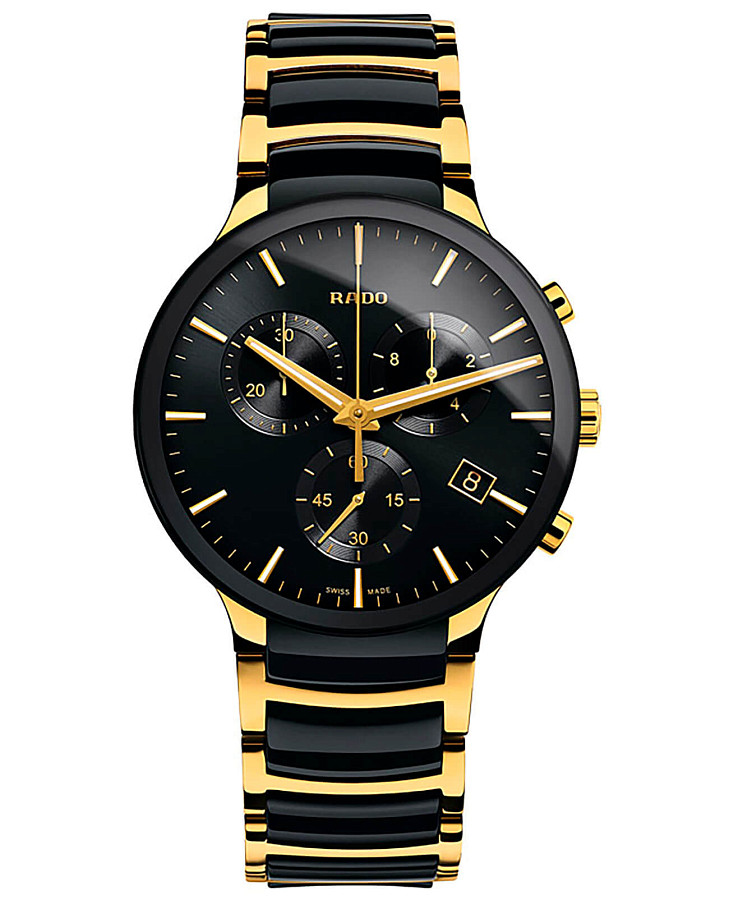 Часы Rado Centrix Chronograph R30134162 — мужские, черный