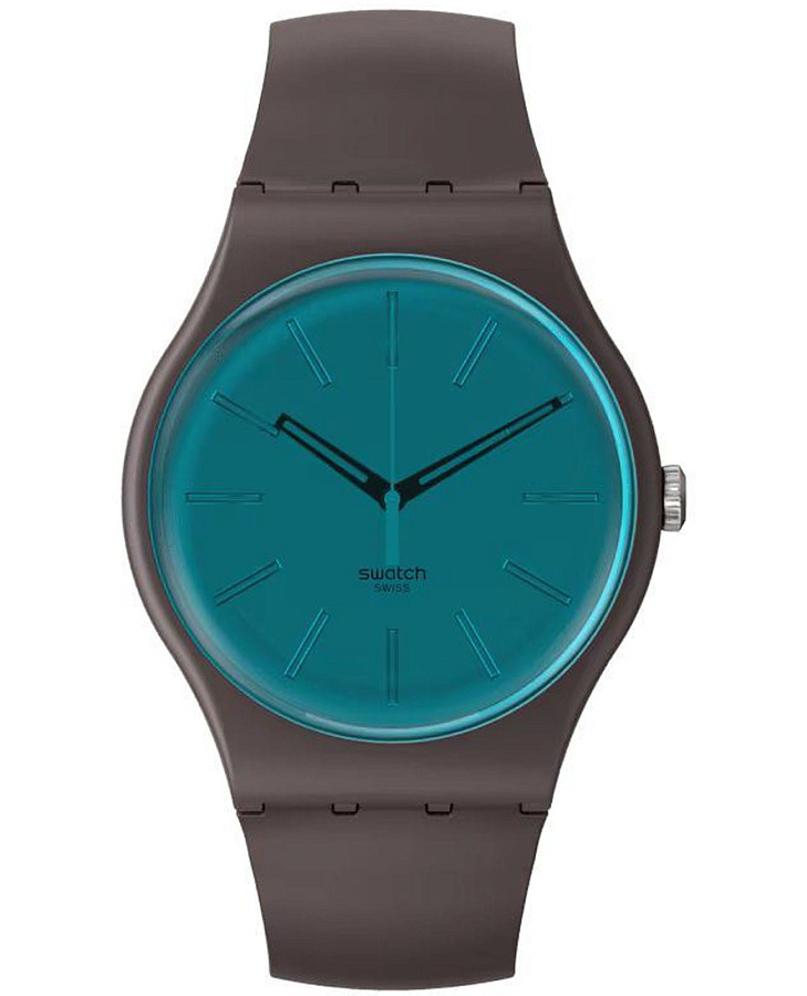 Часы Swatch New Gent Biosourced SO29C100 — мужские, голубой