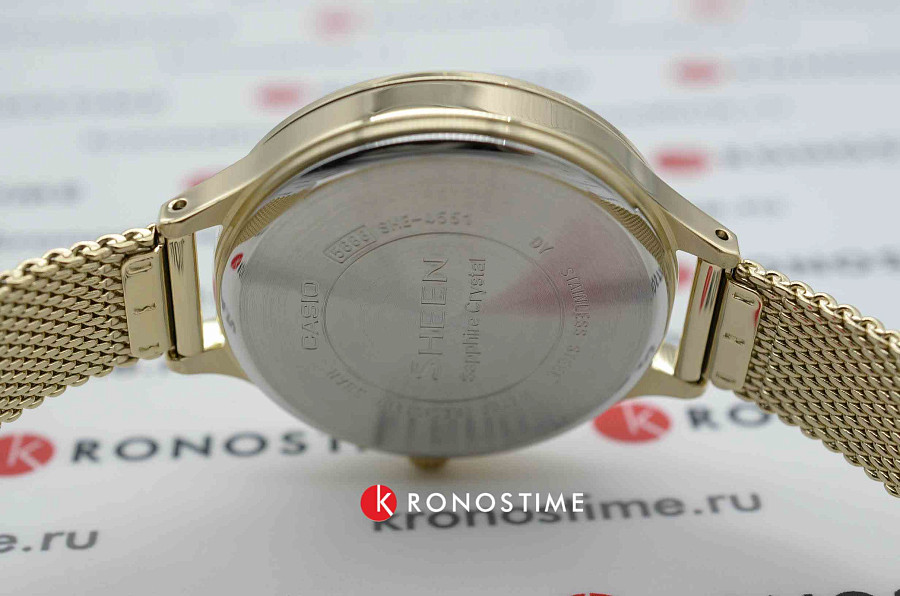 Часы Casio Sheen SHE-4551GM-9A — золотой, сталь металл