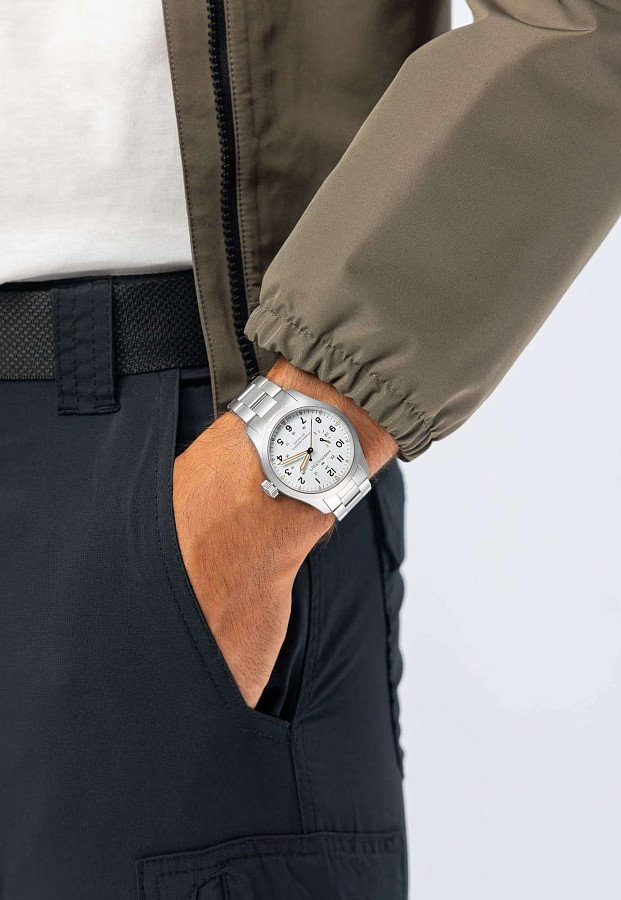 Часы Hamilton Khaki Field Mechanical Power Reserve 40mm H69509110 — Швейцария, механические