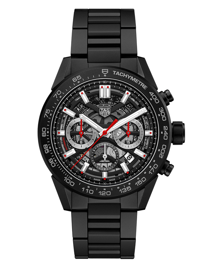 Часы TAG Heuer Carrera CBG2A90.BH0653 — мужские, черный