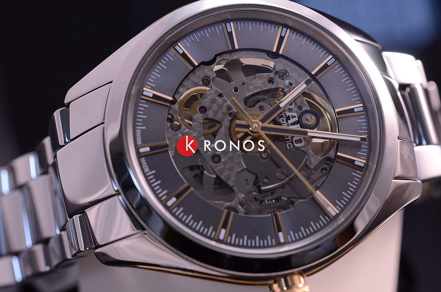 Часы Rado Hyperchrome Automatic Open Heart R32021102 — мужские, высокотехнологичная плазменная керамика