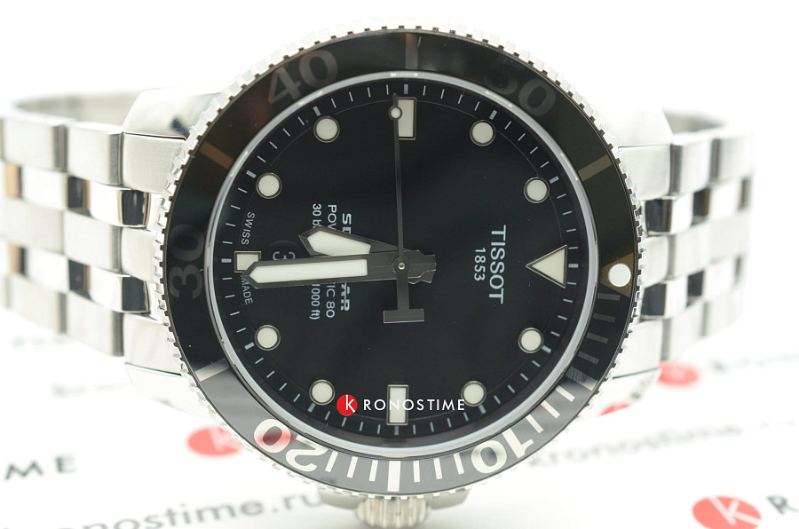 Часы Tissot Seastar 1000 Powermatic 80 T120.407.11.051.00 — мужские, нержавеющая сталь