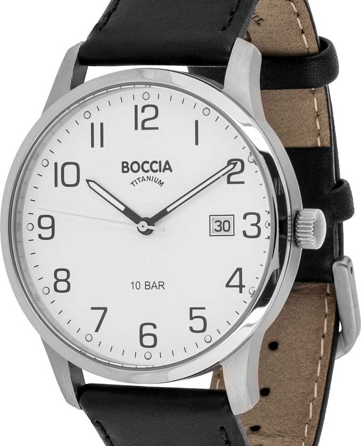 Часы Boccia Titanium 3621-02 — кварцевые, титан