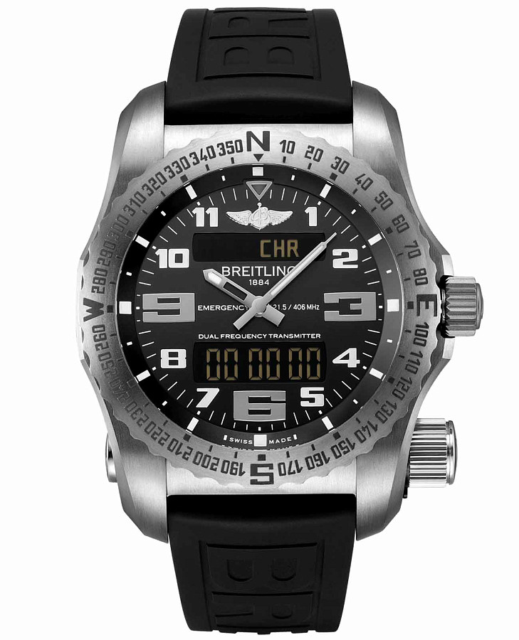 Часы Breitling Emergency E76325221B1S1 — мужские, черный