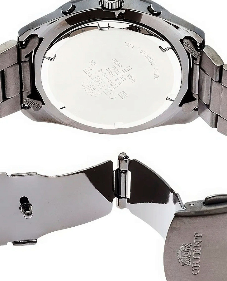 Часы Orient Chronograph WV0081TY — нержавеющая сталь с pvd-покрытием, мужские
