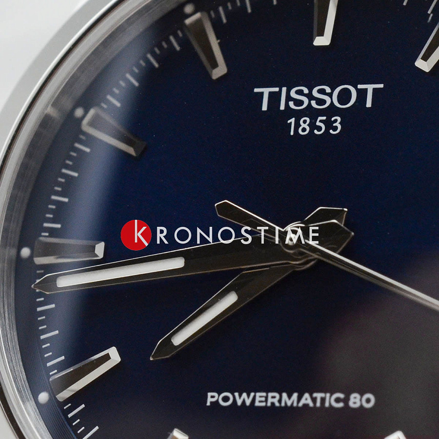 Часы Tissot Gentleman Powermatic 80 Silicium T165.807.11.041.00 — мужские, нержавеющая сталь