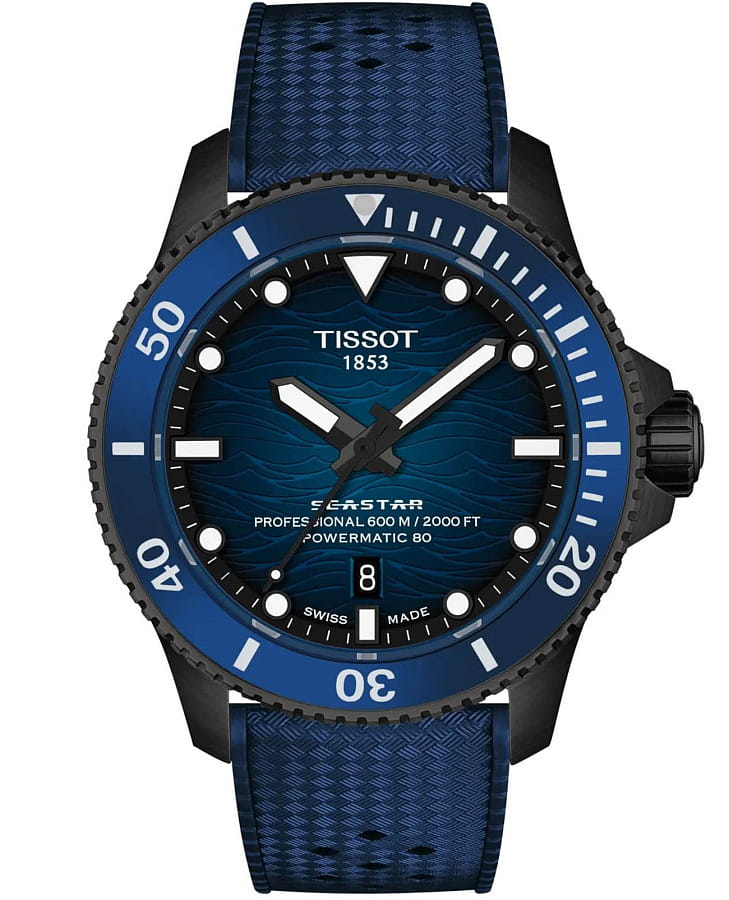 Часы Tissot Seastar 2000 44 mm T120.907.37.041.00 — мужские, синий