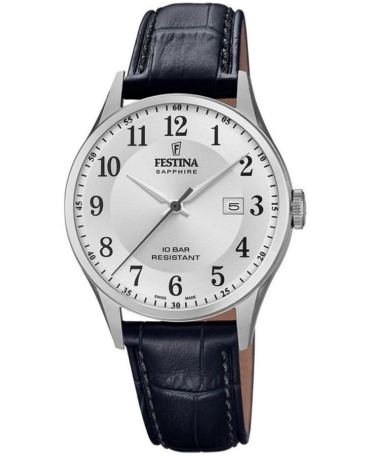 Часы Festina Classics F20007/1 — мужские, серебристый