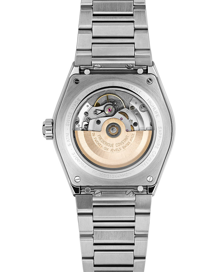 Часы Frederique Constant Highlife Heart Beat Automatic FC-310B4NH6B — механические, сталь металл