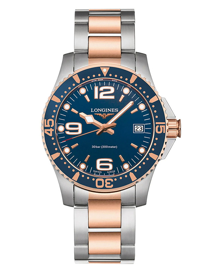 Часы Longines Hydroconquest L3.340.3.98.7 — мужские, синий