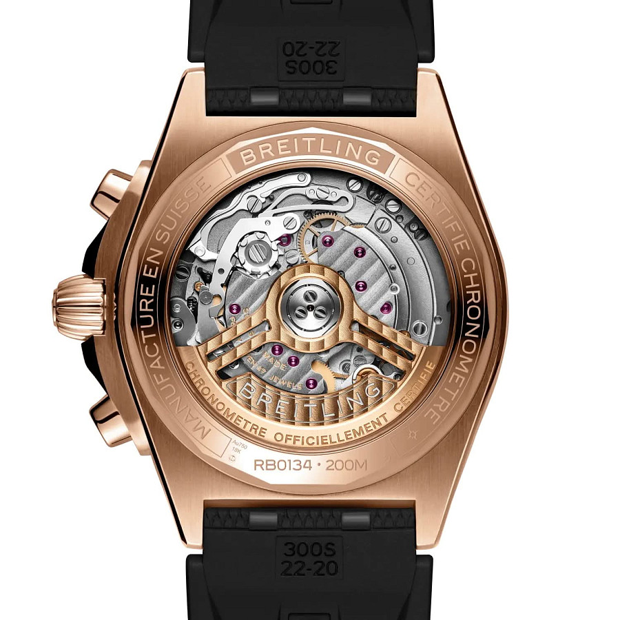Часы Breitling Chronomat B01 42 mm RB0134101B1S2 — силикон, мужские