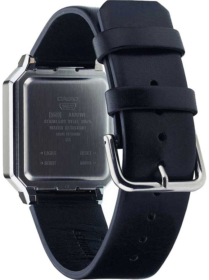 Часы Casio Vintage A100WEL-1AEF — кожаный, мужские