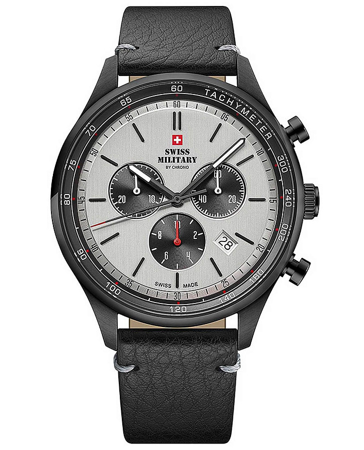 Часы Swiss Military by Chrono SM34081.11 — мужские, серебристый