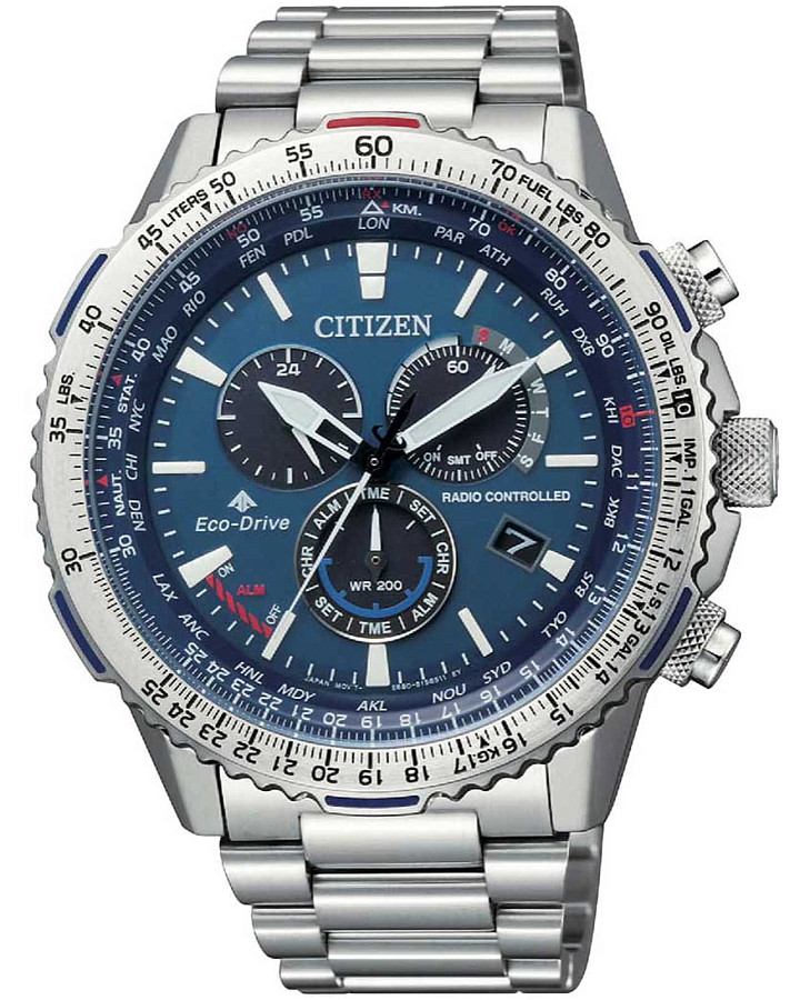 Часы Citizen Promaster CB5000-50L — мужские, синий