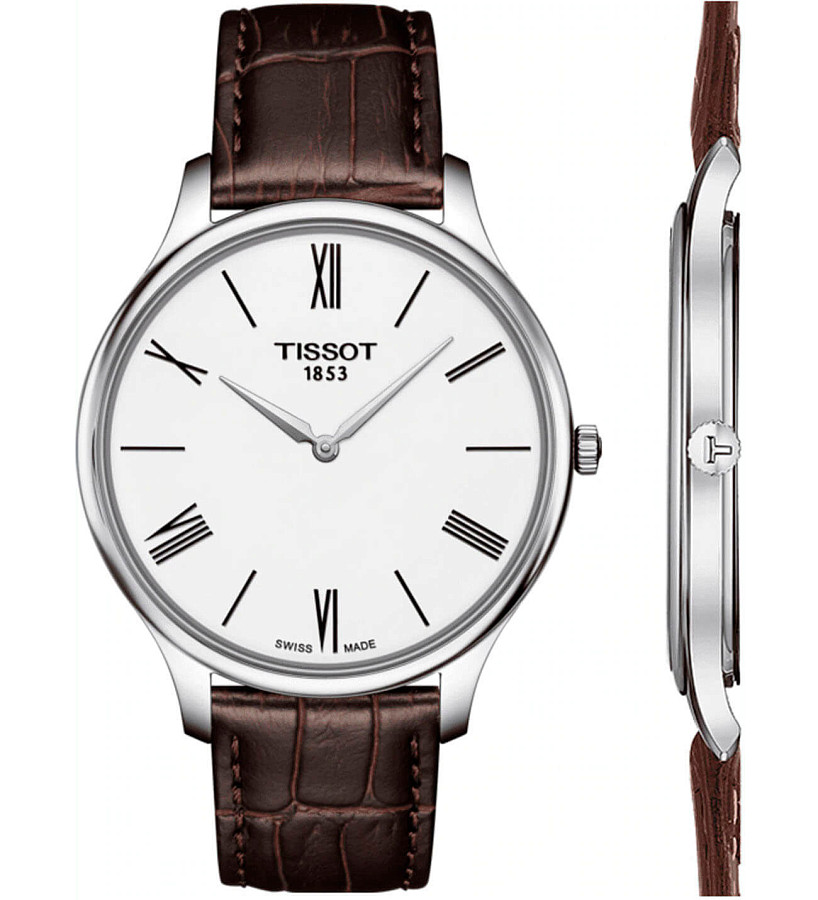 Часы Tissot Tradition 5.5 T063.409.16.018.00 — сталь металл, Швейцария