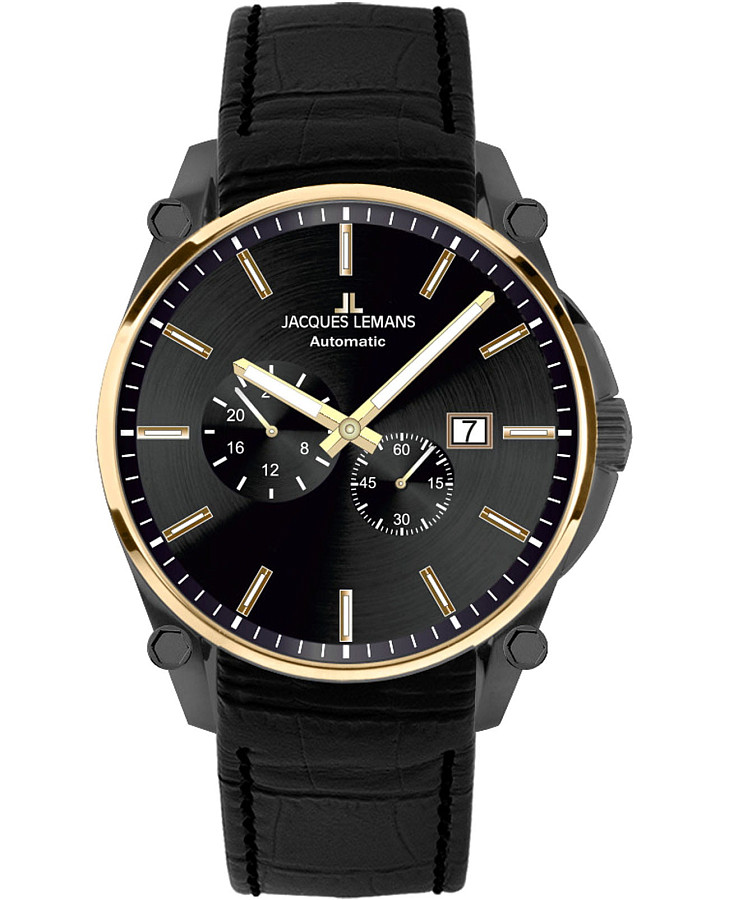 Часы Jacques Lemans Derby 1-2200D — мужские, черный