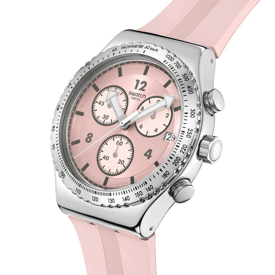 Часы Swatch I New Chrono YVS532 — кварцевые, металл сталь