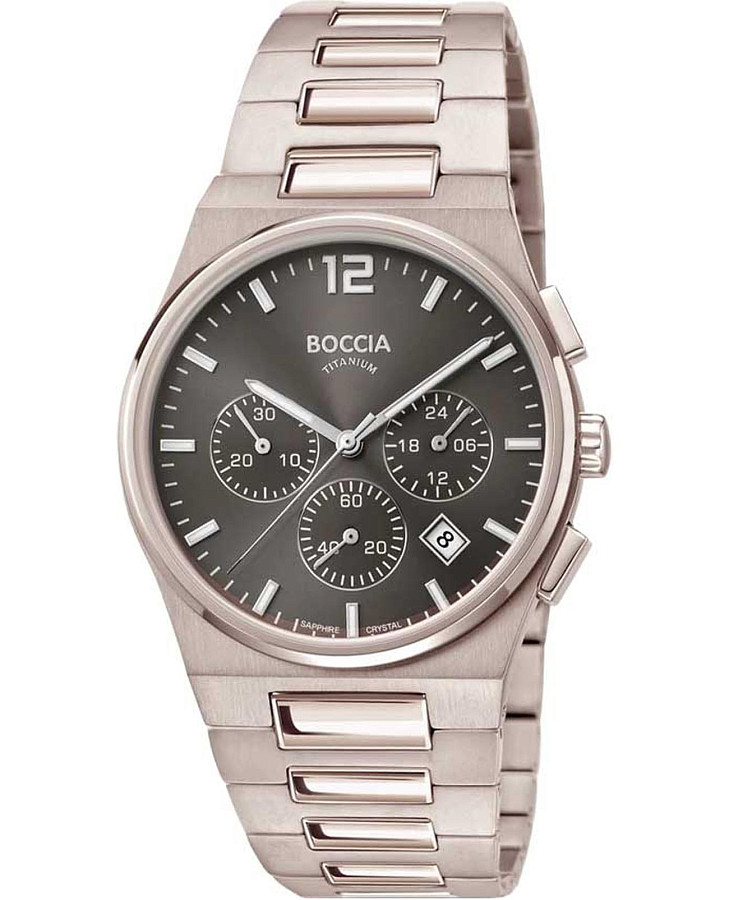 Часы Boccia Titanium 3741-02 — мужские, черный