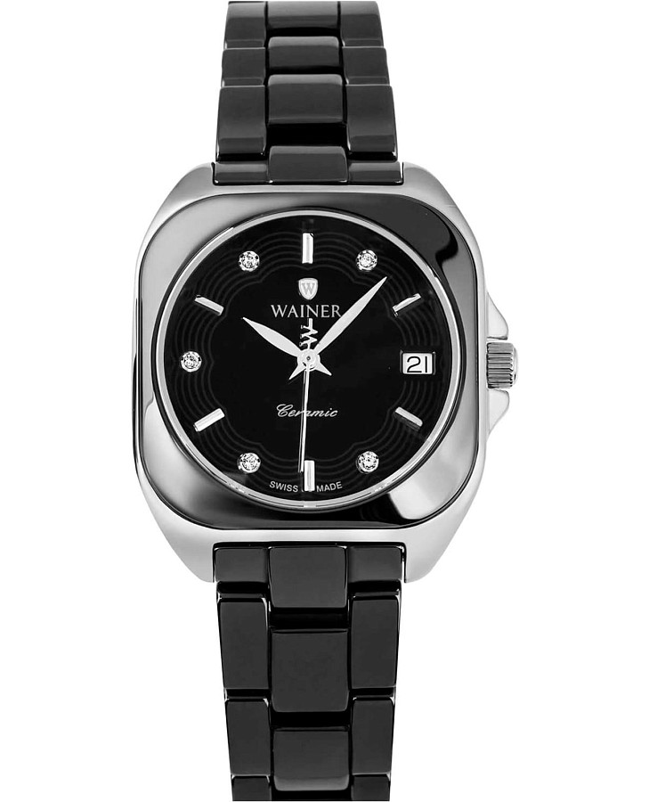 Часы Wainer Ceramic WA.18070-C — женские, черный