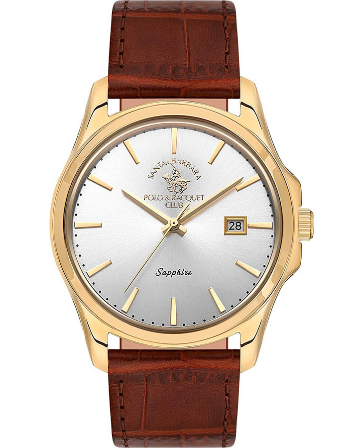 Часы Santa Barbara Polo & Racquet Club Noble SB.1.10535-6 — мужские, серебристый
