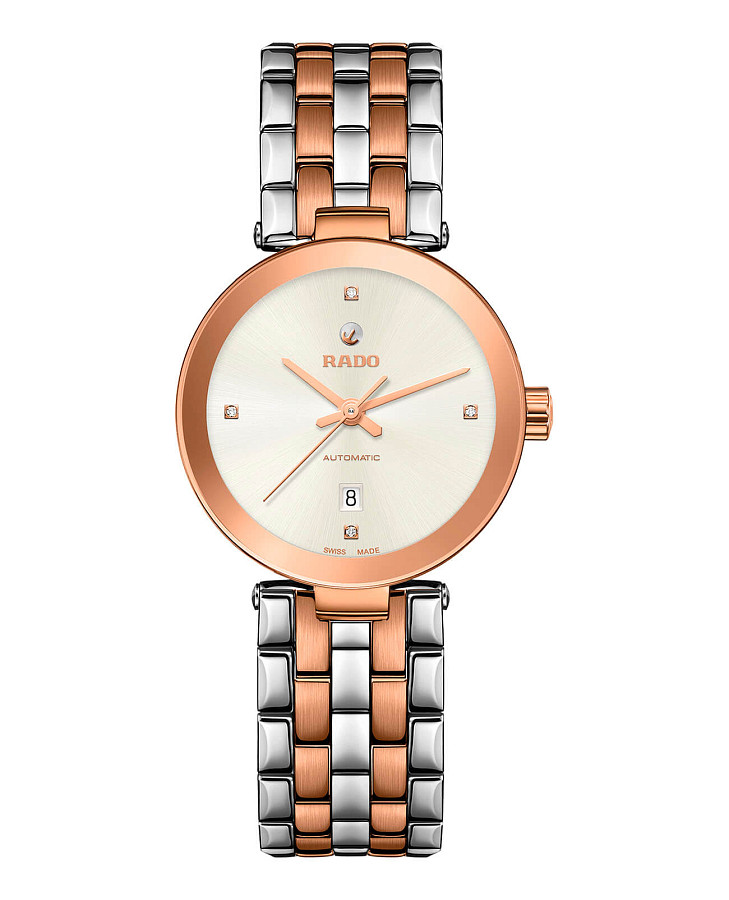 Часы Rado Florence Automatic Diamonds R48900733 — женские, серебристый