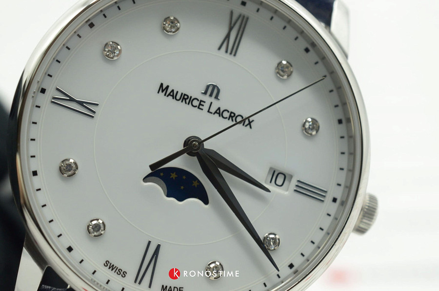 Часы Maurice Lacroix Eliros Moonphase EL1096-SS001-150-1 — сталь металл, Швейцария
