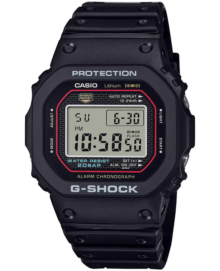 Часы Casio G-Shock DW-5000R-1A — мужские, черный