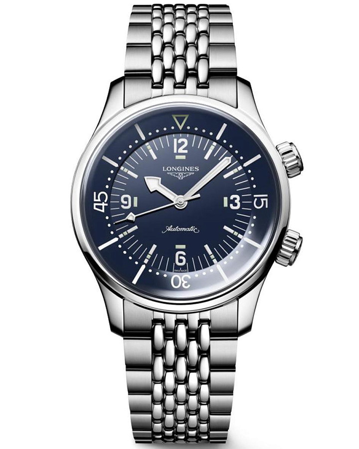 Часы Longines Legend Diver L3.764.4.90.6 — мужские, синий