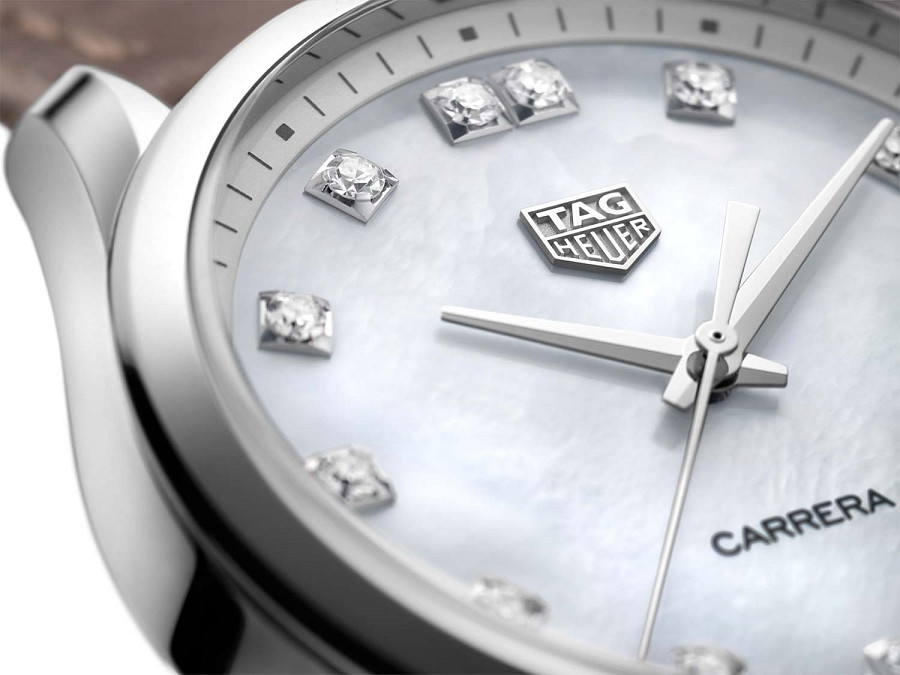 Часы TAG Heuer Carrera Lady WBK1318.FC8258 — кварцевые, металл сталь