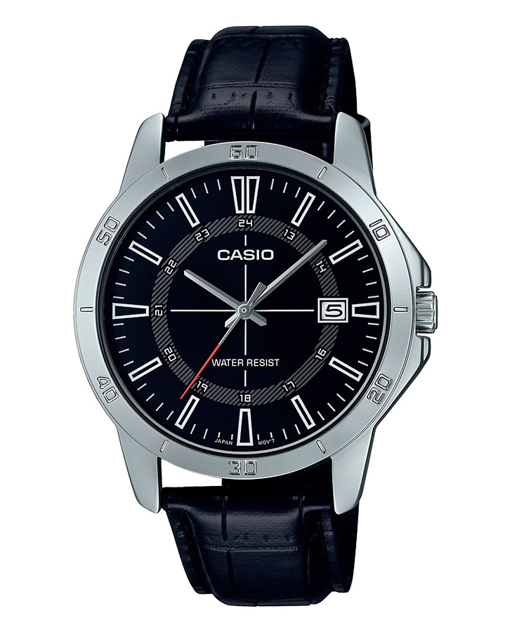 Часы Casio Collection MTP-V004L-1CUDF (MTP-V004L-1C) — мужские, черный